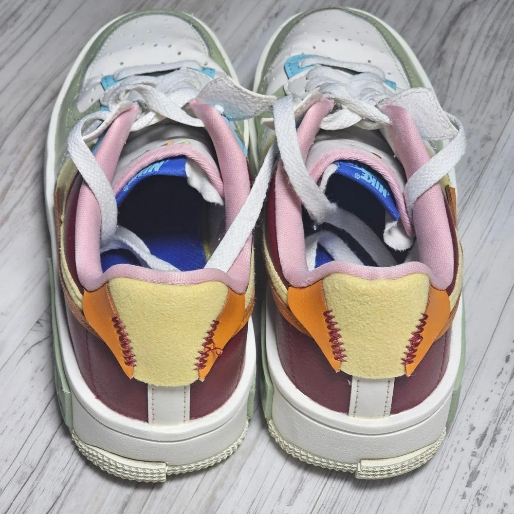 Nike Air Force 1 Pixel SE‎ Patchwork Multiclr DO6719-100 Wm7.5 Pastel Suede Lthr
